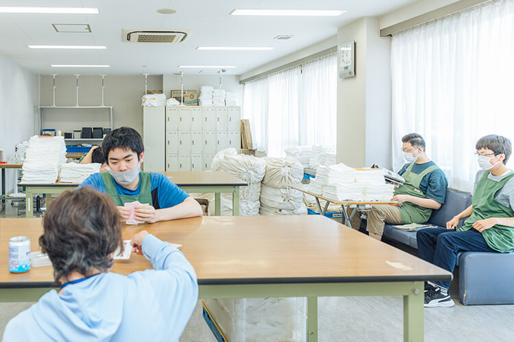 障害者支援施設 久喜けいわ 就労支援課の様子
